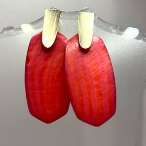 Kendra Scott Red/Pink Aragon Earrings